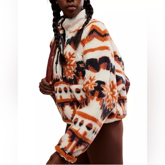 NWT Free People Movement Rocky Ridge Pullover in Snowflake. Size Large. - Picture 4 of 13